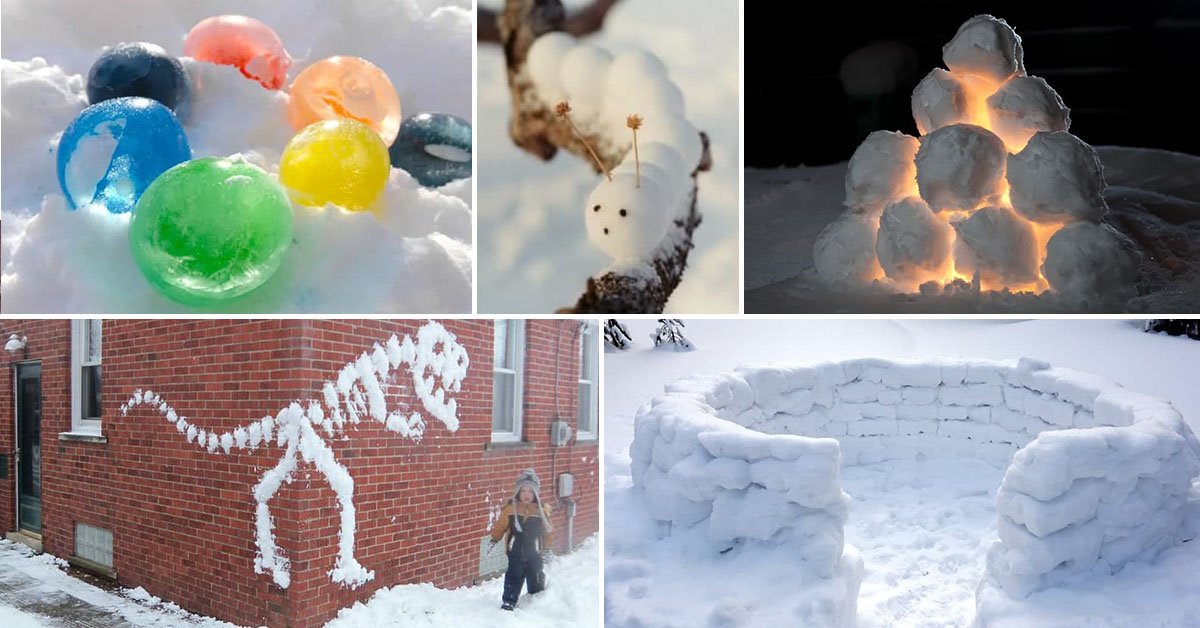 Поделки и фигуры из снега в детском саду: фото, как сделать своими руками